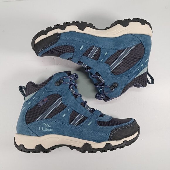 NEW LL Bean Hiking Boots Women 8 WIDE Trail Model 4 Slate Raw Indigo 299640 - Picture 3 of 15